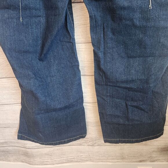 Ellos womans plus 30W dark wash denim jeans - Picture 10 of 12